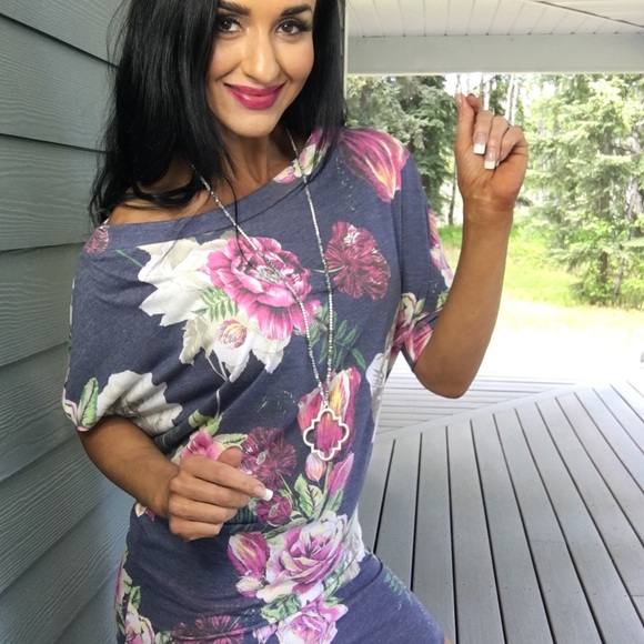 Bo Bell Tops - New Boat neck dolman sleeve top or dress